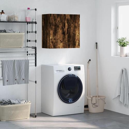 Vægskab 60x31x60 cm konstrueret træ røget egetræsfarve