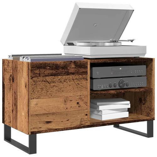 Vinylskab 84,5x38x48 cm konstrueret træ antikt trælook
