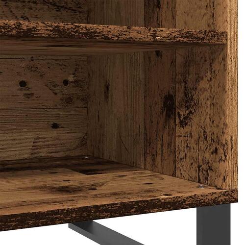 Vinylskab 84,5x38x48 cm konstrueret træ antikt trælook