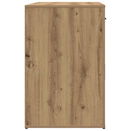 Skrivebord 100x49x75 cm konstrueret træ kunsteg