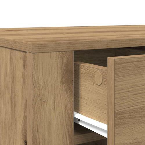 Skrivebord 100x49x75 cm konstrueret træ kunsteg