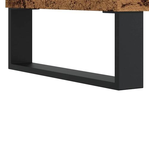 Tv-bord 100x35x55 cm konstrueret træ antikt trælook