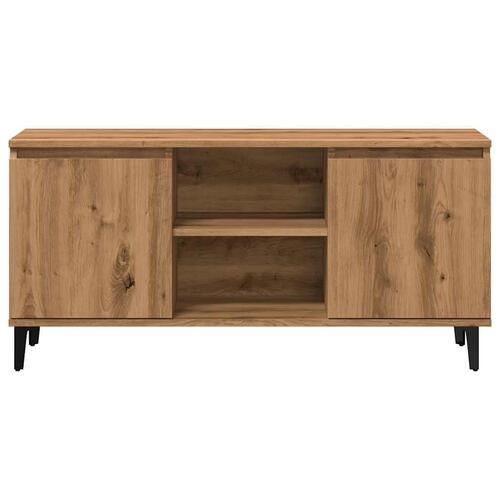 Tv-bord 102x35x50 cm konstrueret træ kunsteg