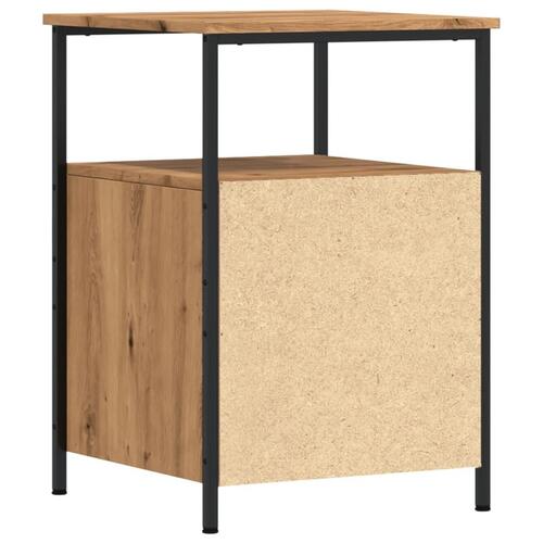 Sengebord 34x35,5x50 cm konstrueret træ kunsteg