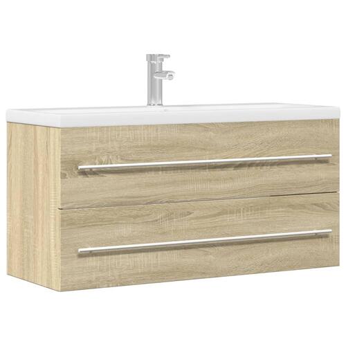 Vaskeskab 100x38,5x48 cm spånplade sonoma-eg