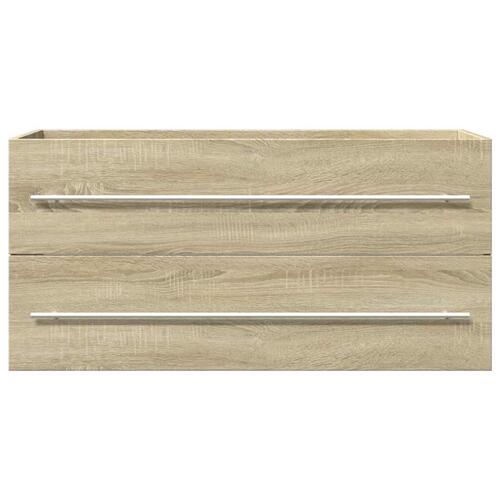 Vaskeskab 100x38,5x48 cm spånplade sonoma-eg