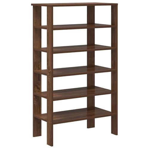 Skoreol 61x32x105 cm konstrueret træ brun egetræsfarve