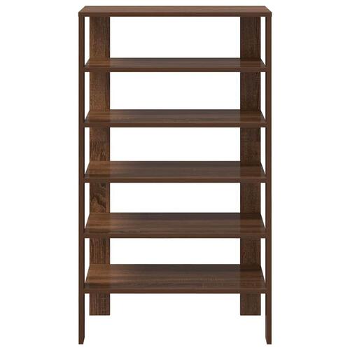 Skoreol 61x32x105 cm konstrueret træ brun egetræsfarve