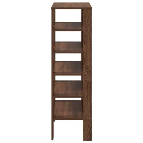 Skoreol 61x32x105 cm konstrueret træ brun egetræsfarve