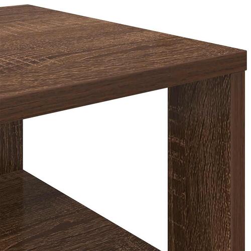 Skoreol 61x32x105 cm konstrueret træ brun egetræsfarve