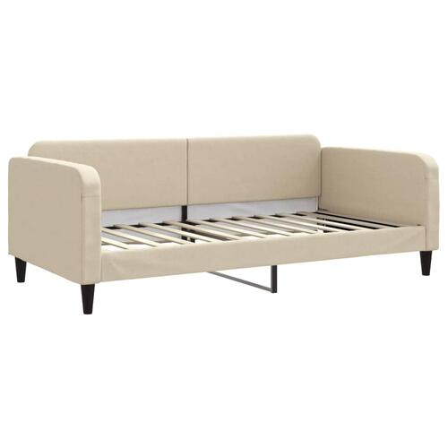 Daybed 100x200 cm stof cremefarvet
