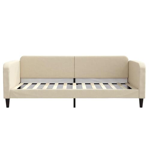 Daybed 100x200 cm stof cremefarvet