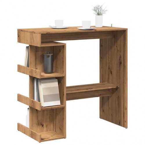 Barbord med opbevaringsstativ 100 × 48 × 101,5 cm - kunsteg