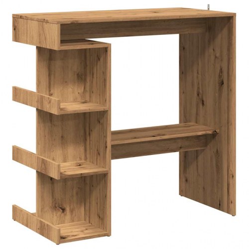 Barbord med opbevaringsstativ 100 × 48 × 101,5 cm - kunsteg
