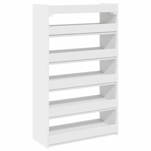 Skoreol 60x25x100 cm konstrueret træ hvid