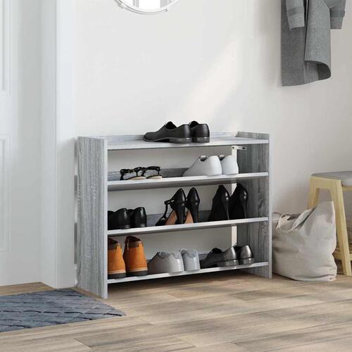 Skoreol 80x25x62 cm konstrueret træ grå sonoma-eg