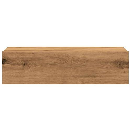 Tv-bord med LED-lys 60x35x15,5 cm kunsteg