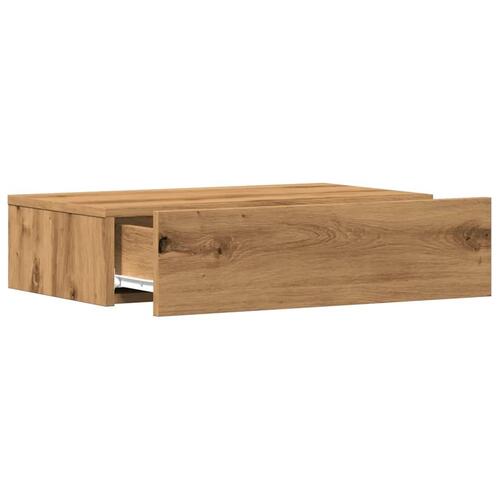Tv-bord med LED-lys 60x35x15,5 cm kunsteg