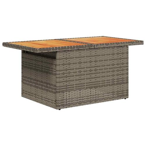 Sofasæt 5 dele med hynder polyrattan grå