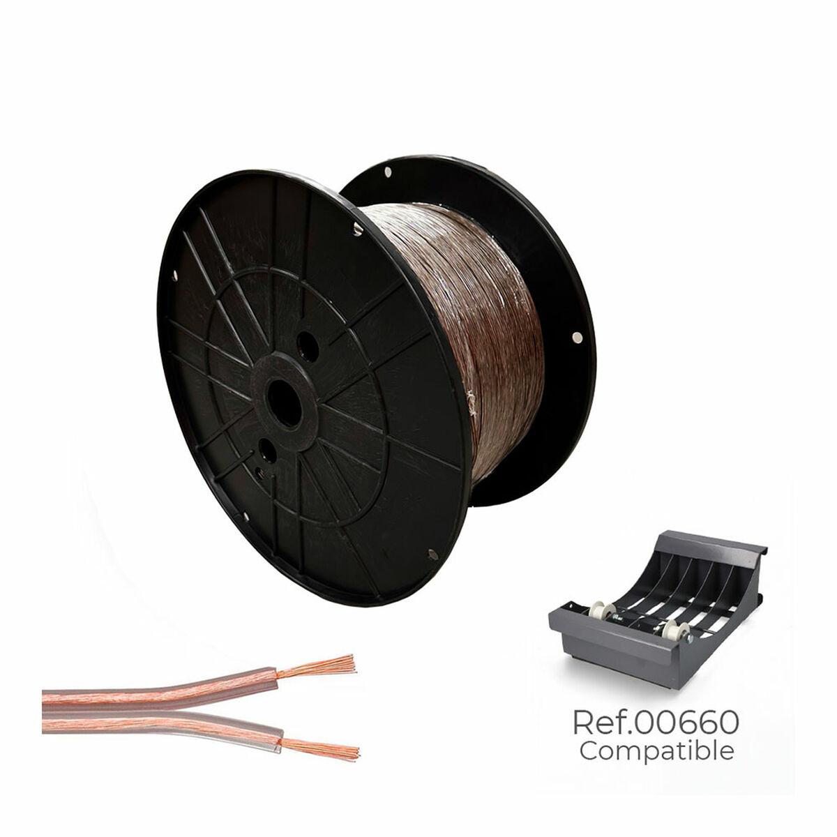 Sediles parallelkabel - gennemsigtig 2 × 0,75 mm, 500 m spole