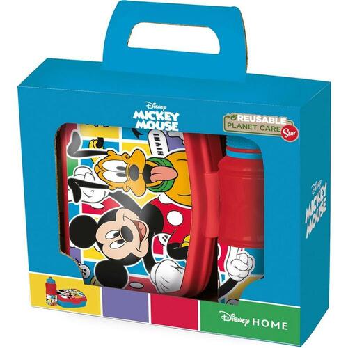 Madkasse med Vandbeholder Mickey Mouse CZ11277 380 ml 17 cm Plastik