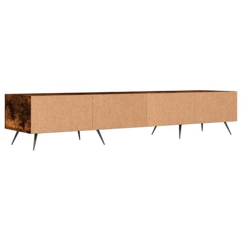 Tv-bord 150x36x30 cm konstrueret træ røget egetræsfarve