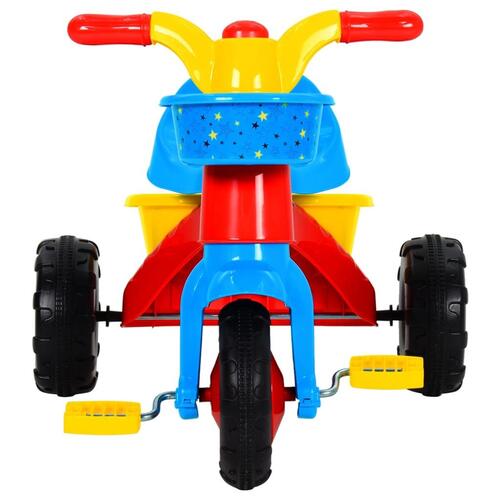 Trehjulet cykel flerfarvet