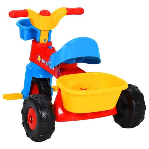 Trehjulet cykel flerfarvet