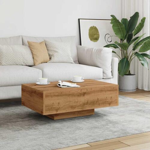 Sofabord 85x55x31 cm konstrueret træ kunsteg
