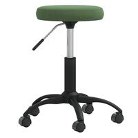 Massagetaburet fløjl mørkegrøn