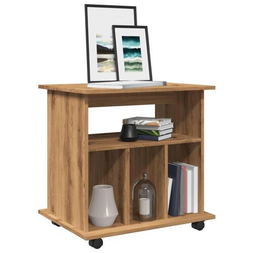 Rullebord 60x45x60 cm konstrueret træ kunsteg