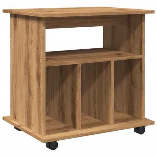 Rullebord 60x45x60 cm konstrueret træ kunsteg