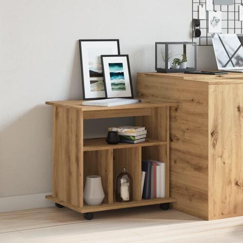 Rullebord 60x45x60 cm konstrueret træ kunsteg