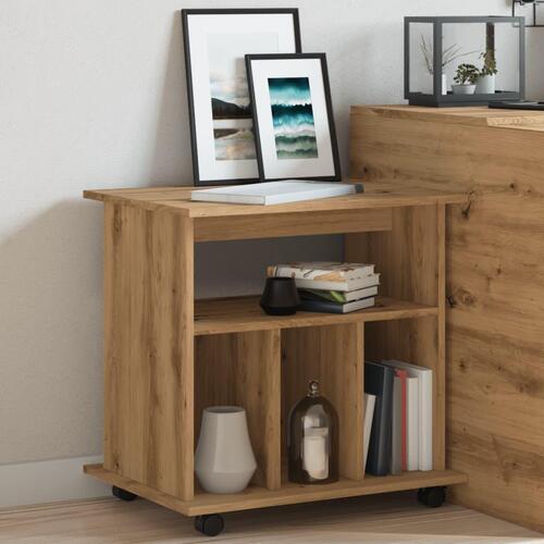 Rullebord 60x45x60 cm konstrueret træ kunsteg