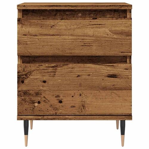 Sengeborde 2 stk. 40x35x50 cm konstrueret træ antikt træ