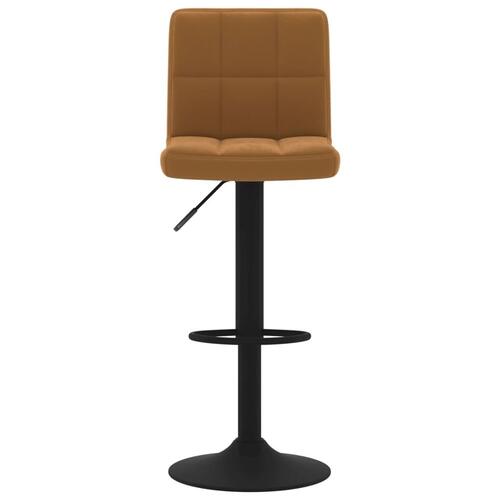 Barstol fløjl brun