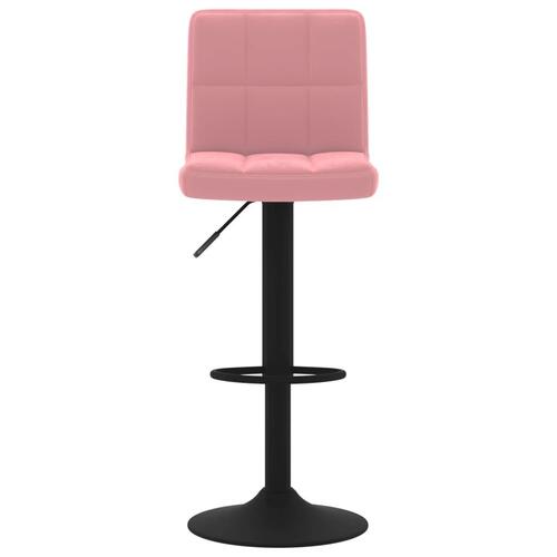 Barstol fløjl pink