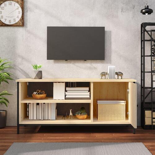 Tv-bord 100x40x45 cm konstrueret træ sonoma-eg