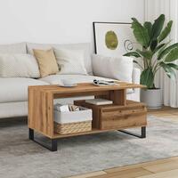 Sofabord 90x49x45 cm konstrueret træ kunsteg