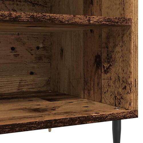 Vinylskab 84,5x38x48 cm konstrueret træ antikt trælook