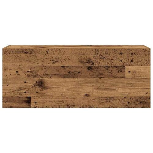 Væghængt badeværelsesskab 100x25x40 cm konstrueret træ