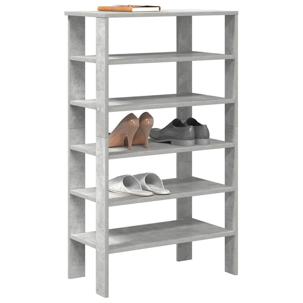 Skoreol 61x32x105 cm konstrueret træ betongrå