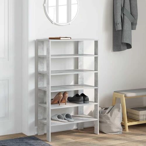 Skoreol 61x32x105 cm konstrueret træ betongrå
