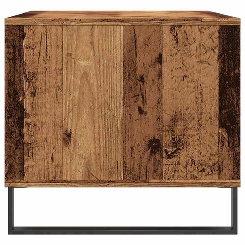 Sofabord 90x49x45 cm konstrueret træ antikt trælook