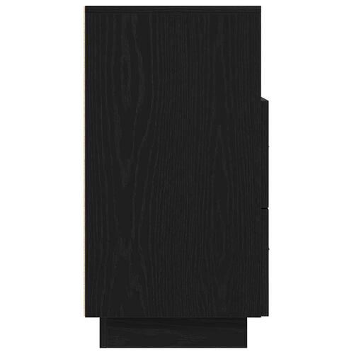 Sengeborde 2 stk. med 2 skuffer 36x36x68 cm sort