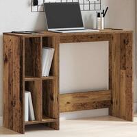 Skrivebord 102,5x35x75 cm konstrueret træ antikt træ