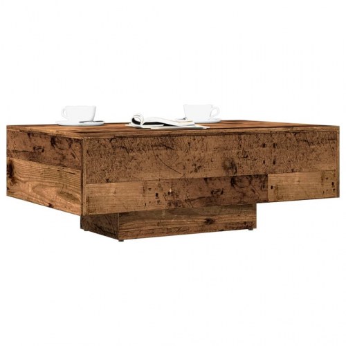 Sofabord i konstrueret træ - 85 × 55 × 31 cm, antikt træ