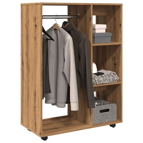 Garderobe 80x40x110 cm konstrueret træ kunsteg