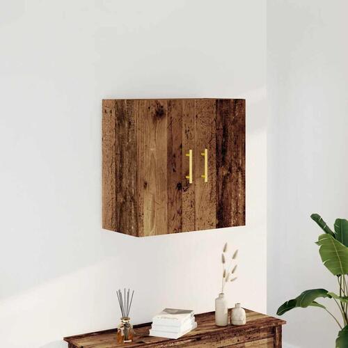 Vægskab 60x31x60 cm konstrueret træ antikt træ