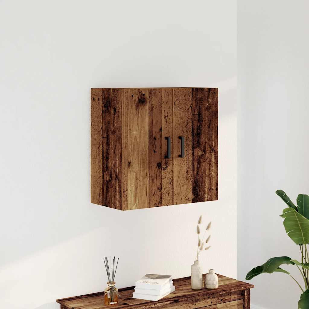Vægskab 60x31x60 cm konstrueret træ antikt træ